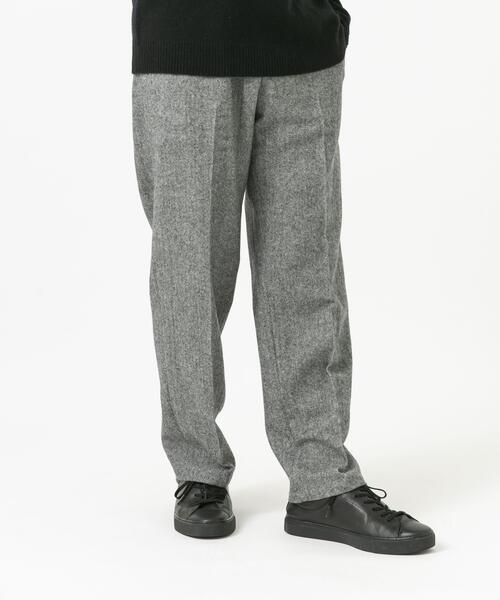 URBAN RESEARCH ROSSO MEN パンツ ウールツイードワイドパンツ メンズ