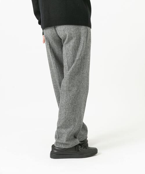 URBAN RESEARCH ROSSO MEN パンツ ウールツイードワイドパンツ メンズ