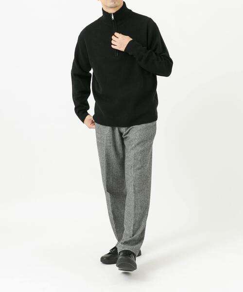 【CHARCOAL】ウールツイードワイドパンツ URBAN RESEARCH ROSSO MEN パンツ ウールツイードワイドパンツ メンズ
