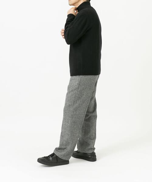 URBAN RESEARCH ROSSO MEN パンツ ウールツイードワイドパンツ メンズ