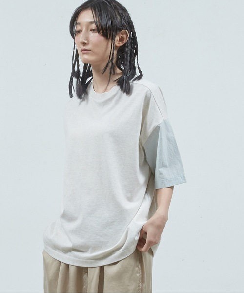 Dulcamara（ドゥルカマラ） tシャツ シャツ切替ワイドT メンズ