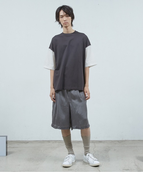 Dulcamara（ドゥルカマラ） tシャツ シャツ切替ワイドT メンズ