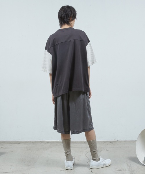 Dulcamara（ドゥルカマラ） tシャツ シャツ切替ワイドT メンズ