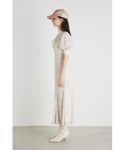 「rienda」 半袖ワンピース MEDIUM ブラック レディース_画像2