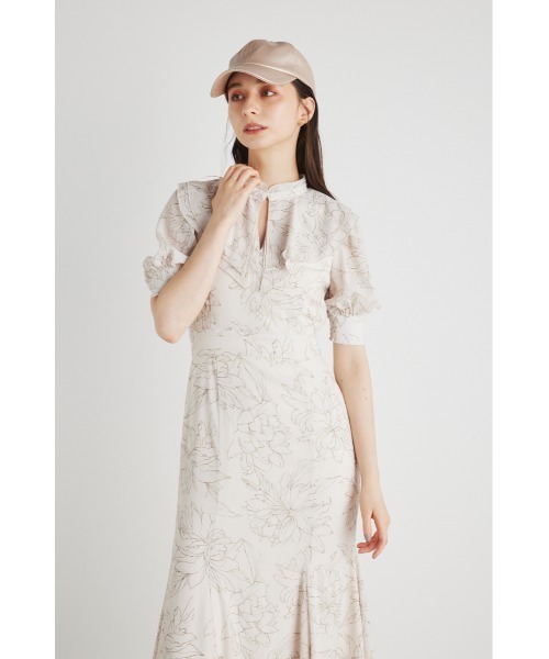 「rienda」 半袖ワンピース MEDIUM ブラック レディース_画像3