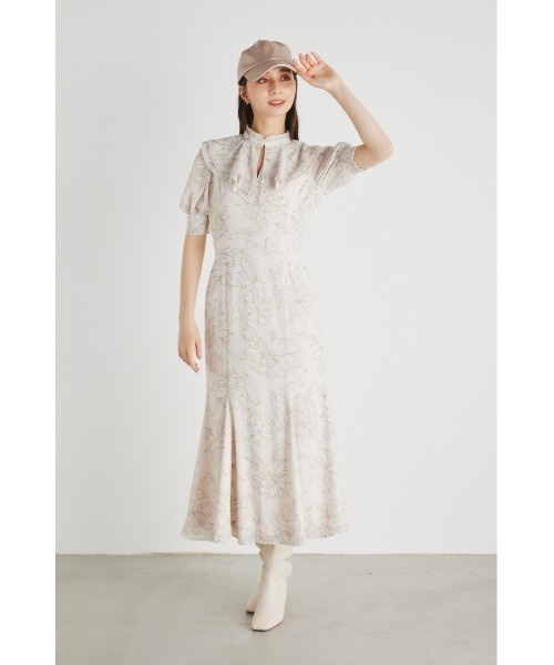 「rienda」 半袖ワンピース MEDIUM ブラック レディース_画像7