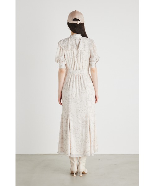 「rienda」 半袖ワンピース MEDIUM ブラック レディース_画像8