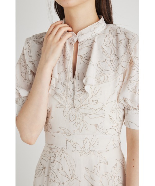 「rienda」 半袖ワンピース MEDIUM ブラック レディース_画像9