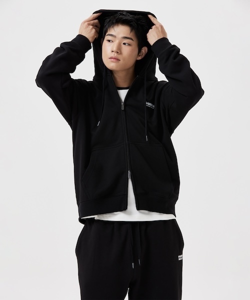 パーカー BACK PANEL LETTERING HOODIE ZIP-UP メンズ レディース