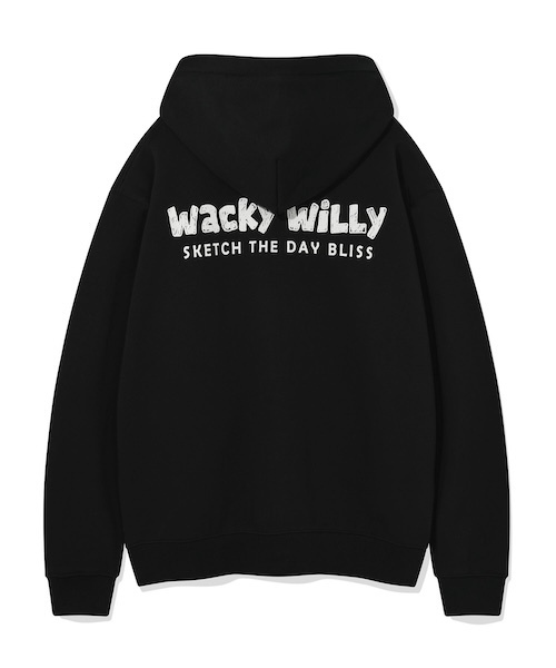 パーカー BACK PANEL LETTERING HOODIE ZIP-UP メンズ レディース