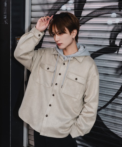 improves（インプローブス） シャツ スエードタッチ シャツジャケット