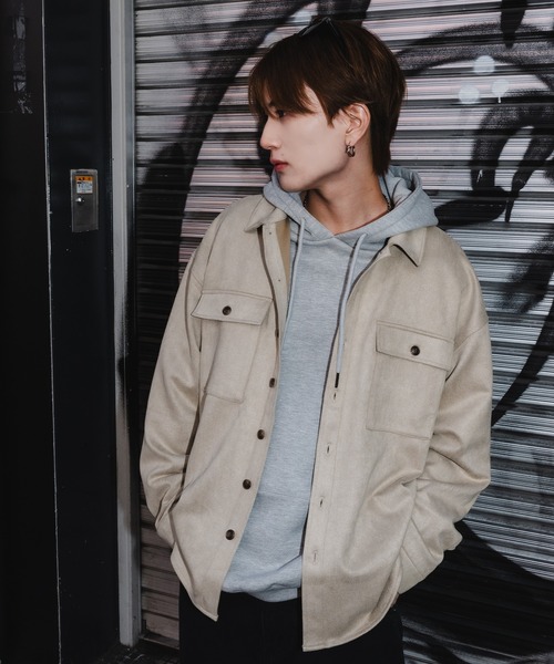 improves（インプローブス） シャツ スエードタッチ シャツジャケット