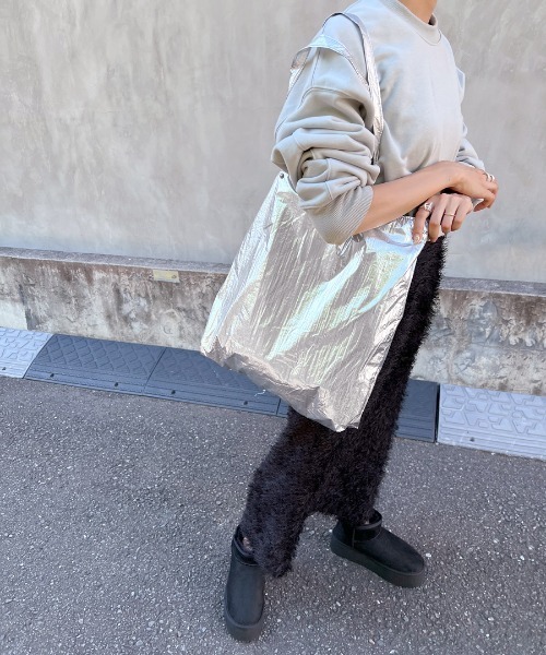 「Dhyana.」 トートバッグ FREE シルバー レディース_画像8