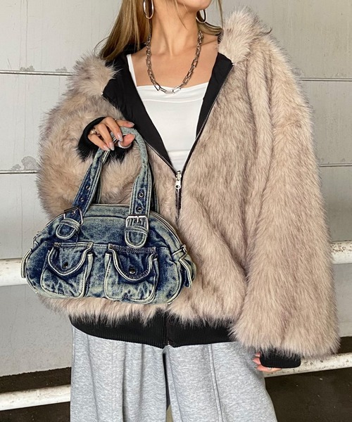 non-hedge（ノンヘッジ） ショルダーバッグ バッグ デニム2WAYミニ