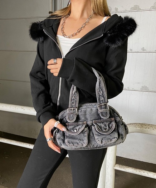 non-hedge（ノンヘッジ） ショルダーバッグ バッグ デニム2WAYミニ