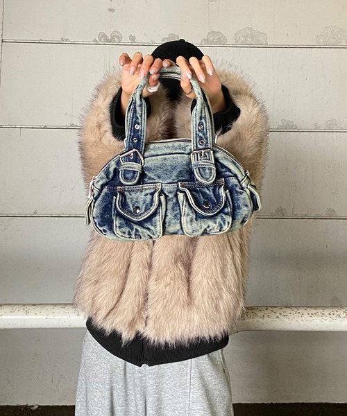 non-hedge（ノンヘッジ） ショルダーバッグ バッグ デニム2WAYミニ