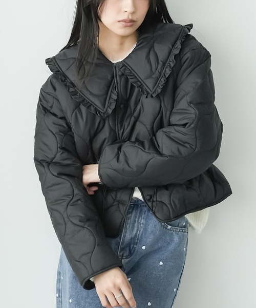 mili an deni（ミリアンデニ） ダウンコート ダウンジャケット 襟