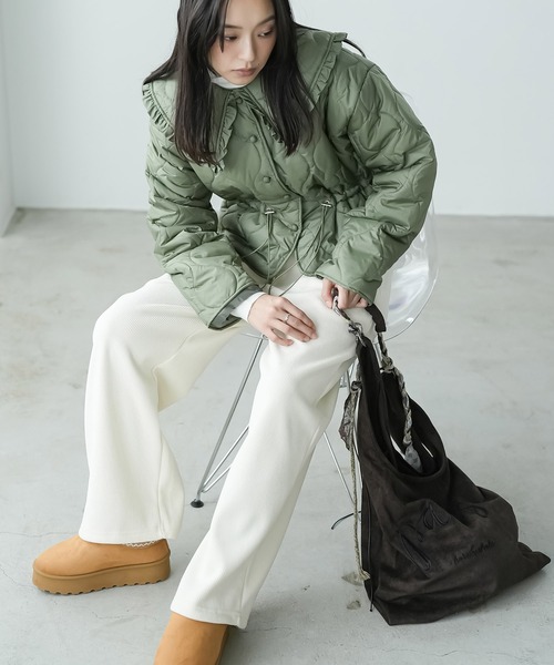 mili an deni（ミリアンデニ） ダウンコート ダウンジャケット 襟