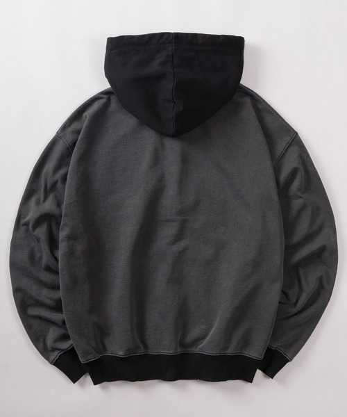 PRPS グレー ペイント加工 フードジップパーカ XL 初期モデル 日本製 国内発送・安心販売体制 PRPS グレー ペイント加工 フードジップパーカ