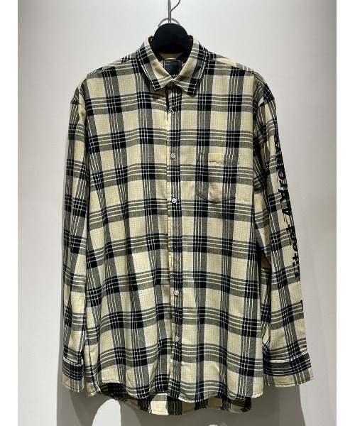 「L.H.P Private Brand」 「A4A」長袖シャツ L イエロー メンズ_画像3
