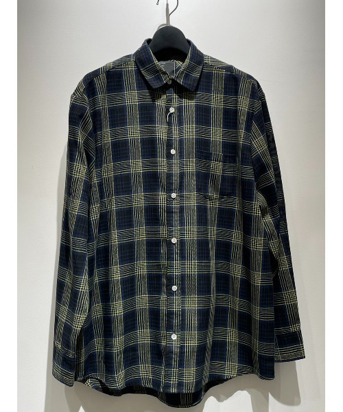 「L.H.P Private Brand」 「A4A」長袖シャツ L イエロー メンズ_画像6