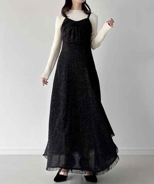 mipiarl キャミソールワンピース X-LARGE ライトブラウン レディース