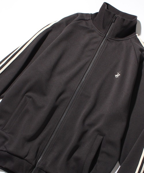 「BEVERLY HILLS POLO CLUB」 ジャージブルゾン M ネイビー メンズ_画像2