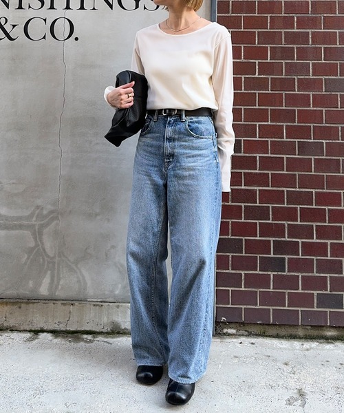 「meilmada」 長袖ニット FREE チャコールグレー レディース_画像9