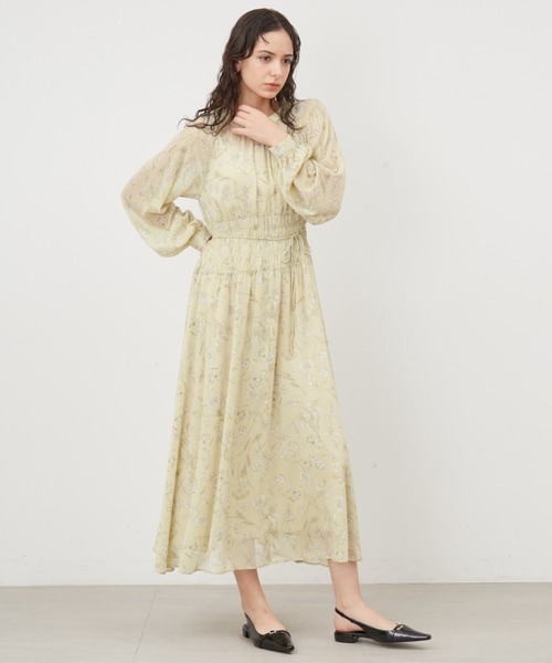 「Mila Owen」 長袖ワンピース 1 ラベンダー レディース_画像5