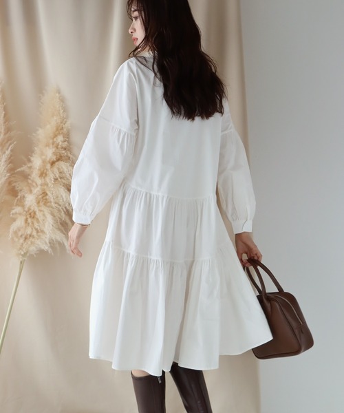 「BLUEEAST」 「tsgz」シャツワンピース MEDIUM ブラック レディース_画像8