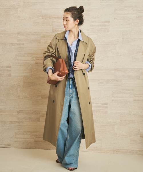 Plage ベージュ ロングコート plage（プラージュ） コート チェスターコート WORSTED BEAVER CHESTER