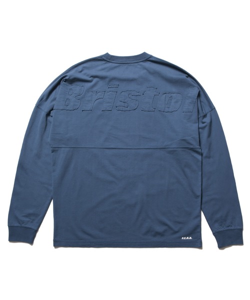 ぺ*y様 Bristolロゴ ネイビー 長袖カットソー F.C.R.B. F.C.Real Bristol（エフシーレアルブリストル） tシャツ CUT-OFF LOGO