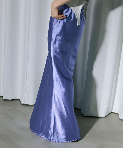 「Ezick」 ロングスカート FREE ブラック レディース_画像2