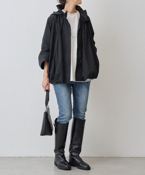 BEARDSLEY ブラック ジャンパー ビアズリー BEARDSLEY ジップフレアダウン （black） - ファッション