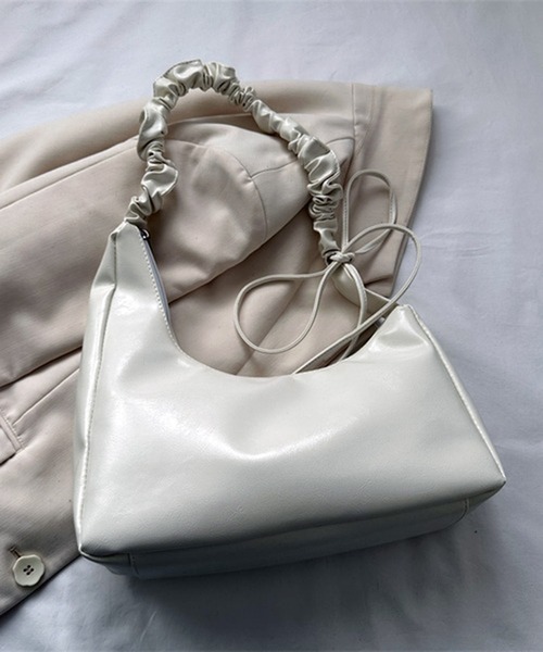 ショルダーバッグ バッグ PU ギャザー ミニショルダーバッグ レディース | lulufa | 04