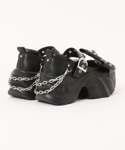 「YOSUKE」 シューズ 39 クリアブラック レディース_画像2