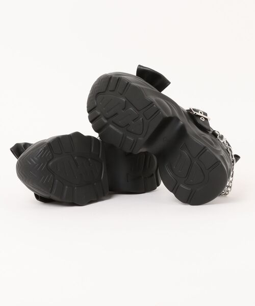 「YOSUKE」 シューズ 39 クリアブラック レディース_画像3