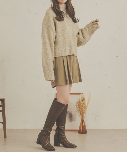 「Ambre Neige」 長袖ニット FREE ライトベージュ レディース_画像2