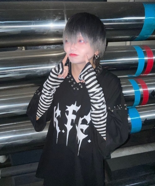 「REFLEM」 7分袖カットソー FREE ブラック レディース_画像3