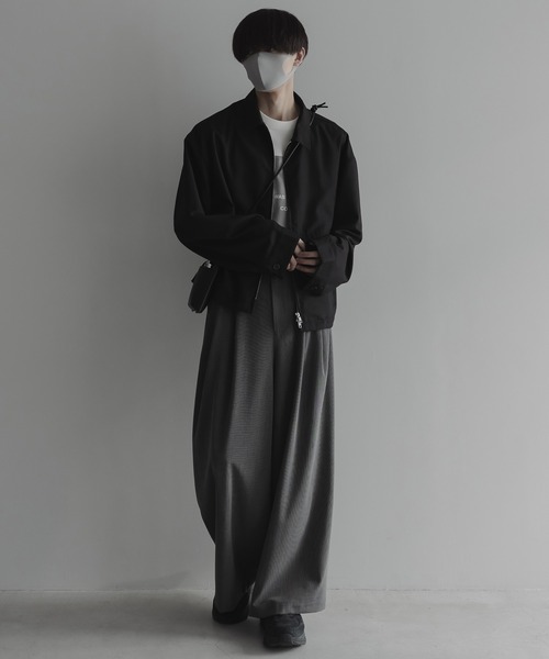 「remer」 スラックス SMALL グレイッシュベージュ メンズ_画像4