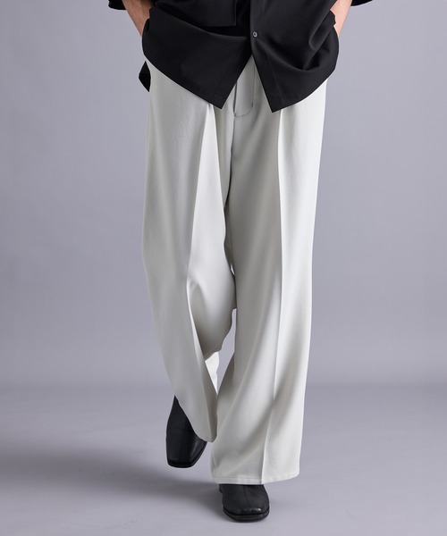 「JUNRED」 スラックス L ブラック メンズ_画像2