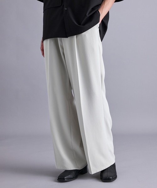 「JUNRED」 スラックス L ブラック メンズ_画像3