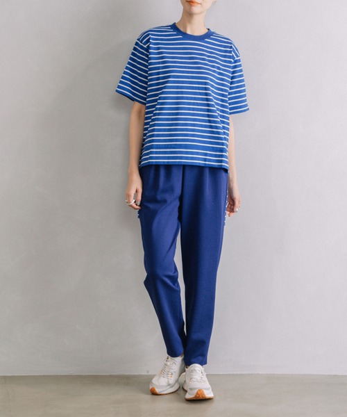 「MARECHAL TERRE」 イージーパンツ MEDIUM ネイビー レディース_画像4