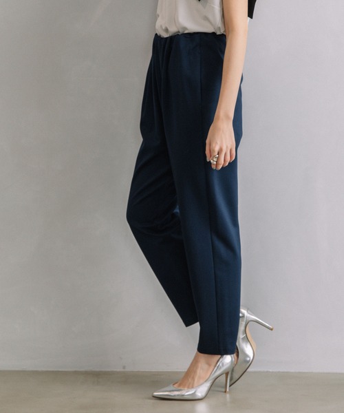 「MARECHAL TERRE」 イージーパンツ MEDIUM ネイビー レディース_画像6