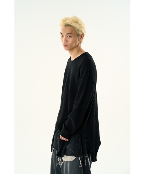 「DISCOVERED」 長袖Tシャツ LARGE グレー メンズ_画像4