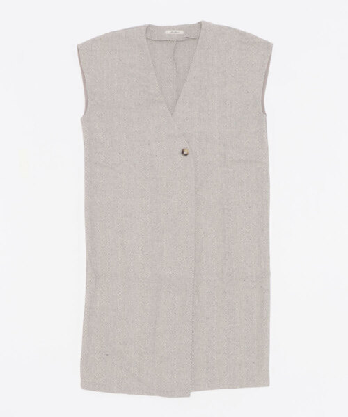 「JUGLANS」 ベスト FREE グレー レディース_画像4