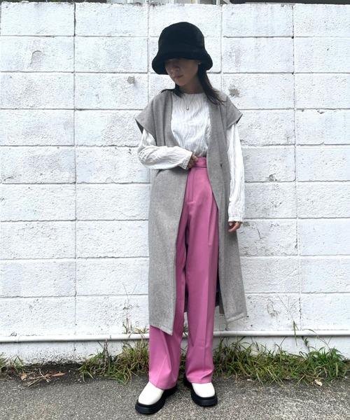 「JUGLANS」 ベスト FREE グレー レディース_画像8