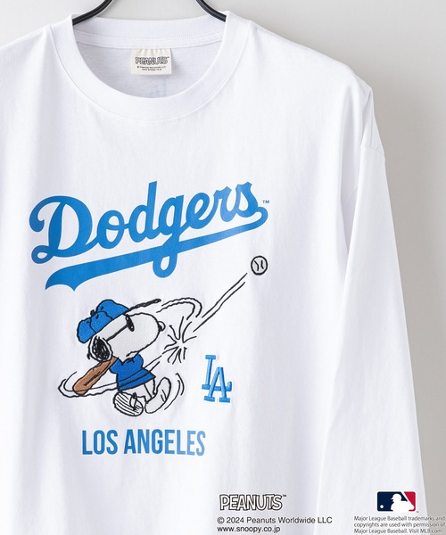 「PEANUTS」 長袖Tシャツ X-LARGE グリーン系その他3 メンズ_画像3