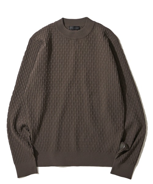 「TETE HOMME」 長袖ニット X-LARGE ネイビー メンズ_画像6