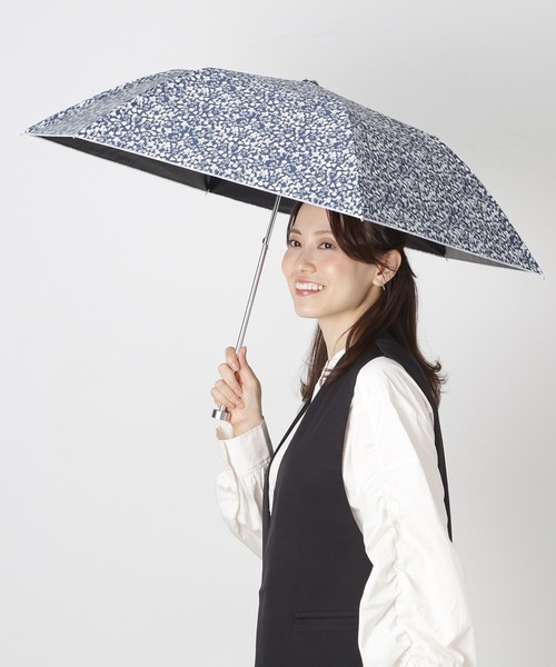マッキントッシュ 晴雨兼用傘 折りたたみ傘 スノーブルガーデン ダークブルー MACKINTOSH PHILOSOPHY（マッキントッシュフィロソフィー） 日傘 uv